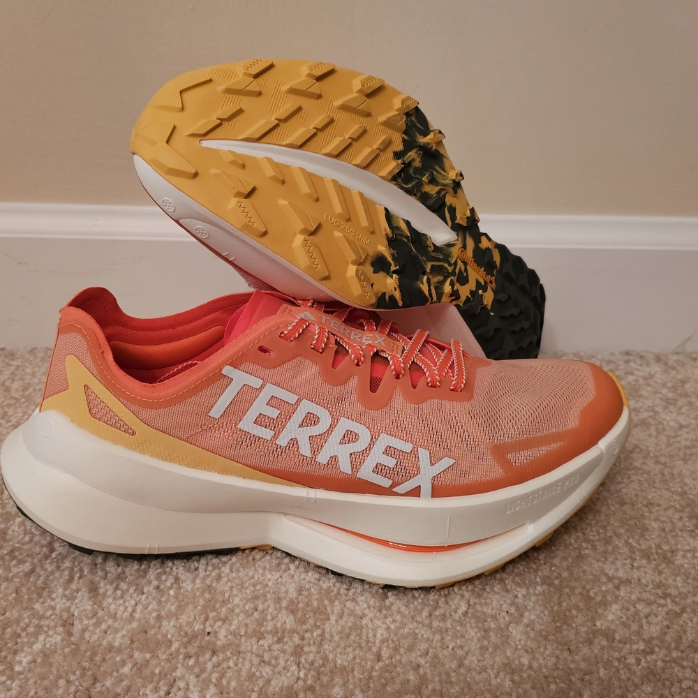 Adidas Terrex Agravic Speed Shoes Ultra Trail Amber Tint Women Sz 10